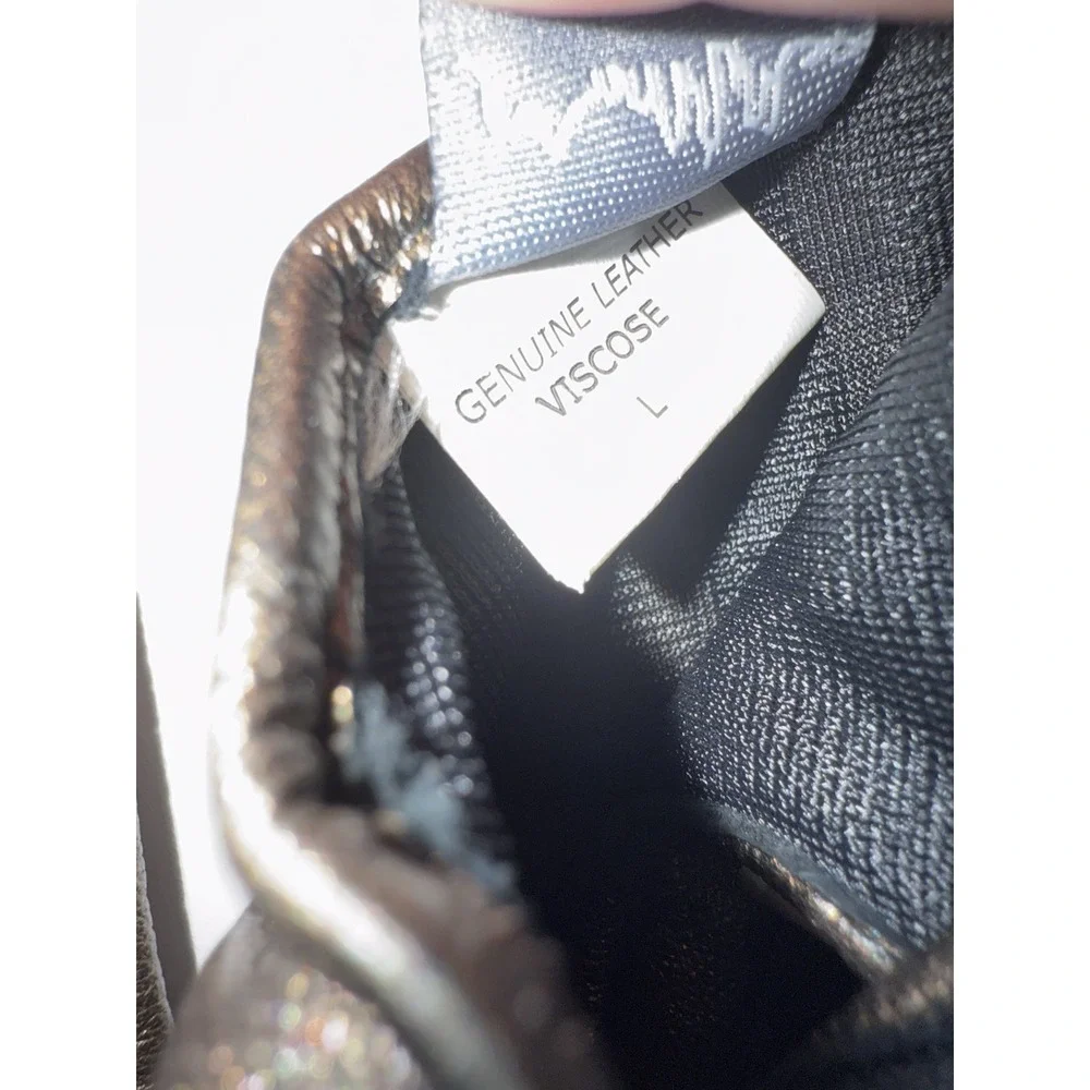Renee's NYC Accessories Pewter‎ Leather Gloves Size Large L